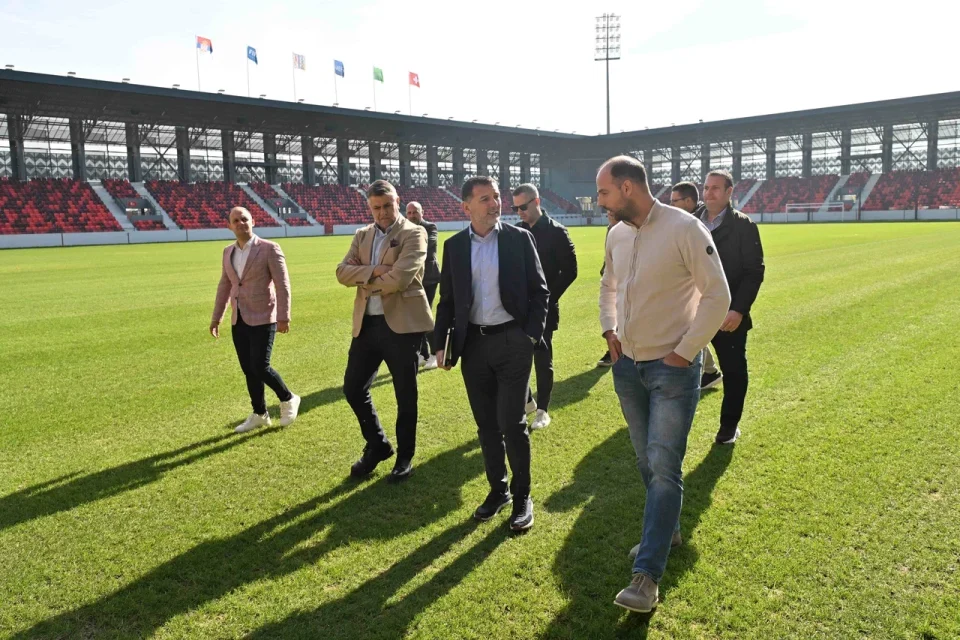 Radujko na stadionu u Leskovcu