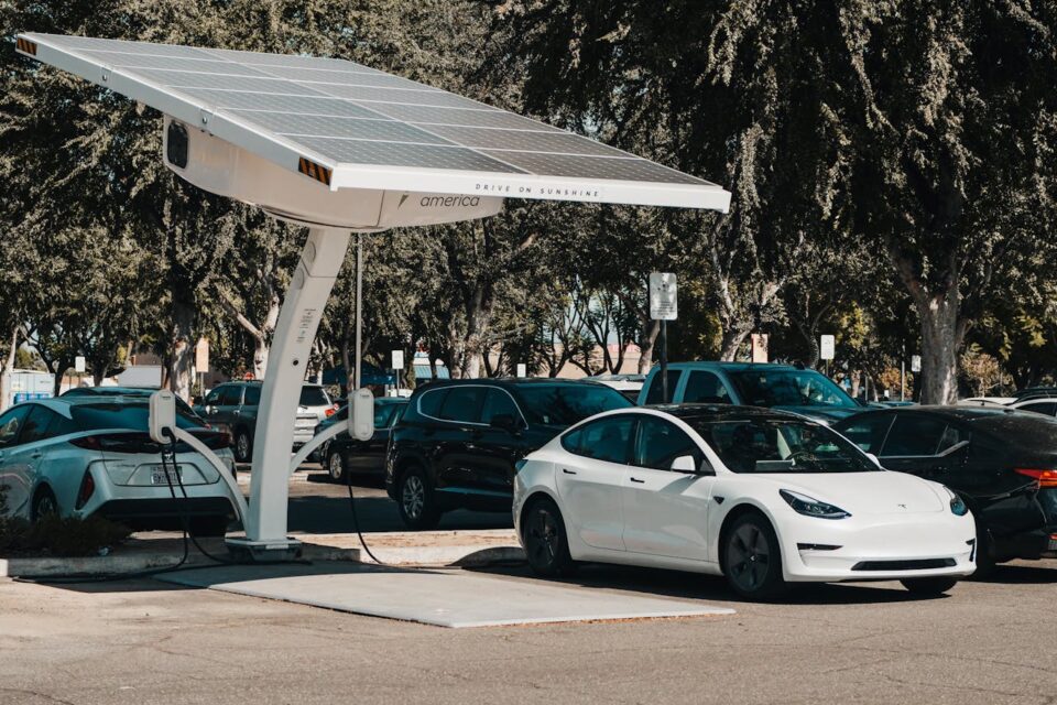 Tesla car charging