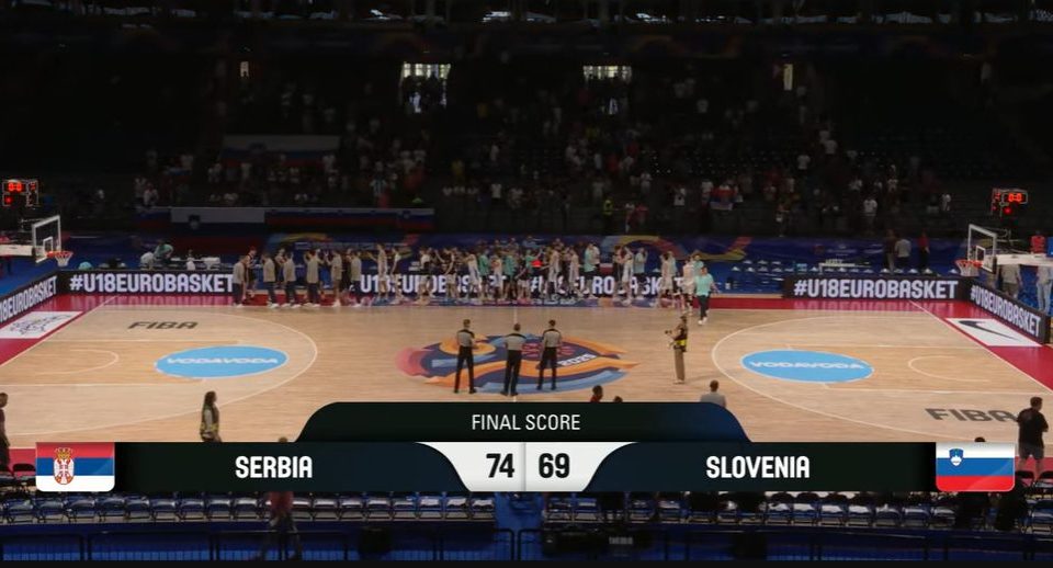 Srbija bolja od Slovenije za kraj prvenstva
