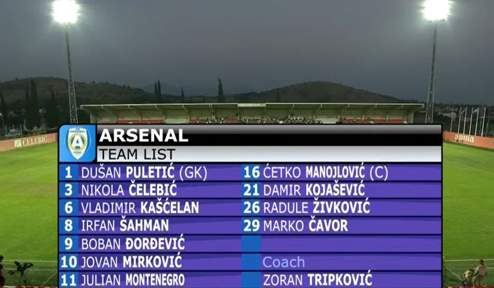 UEFA ublažila kaznu Arsenalu iz Tivta