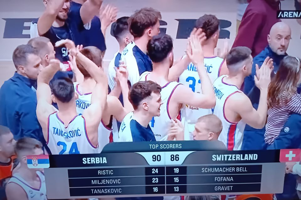 Srbija preokretom savladala Švajcarsku na debiju Alimpijevića