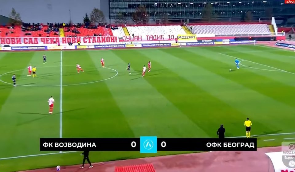 OFK Beograd i Vojvodina remizirali u Novom Sadu
