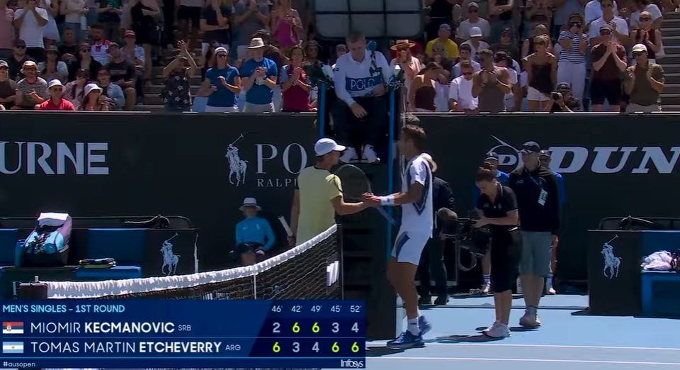 Kecmanović izgubio posle pet setova