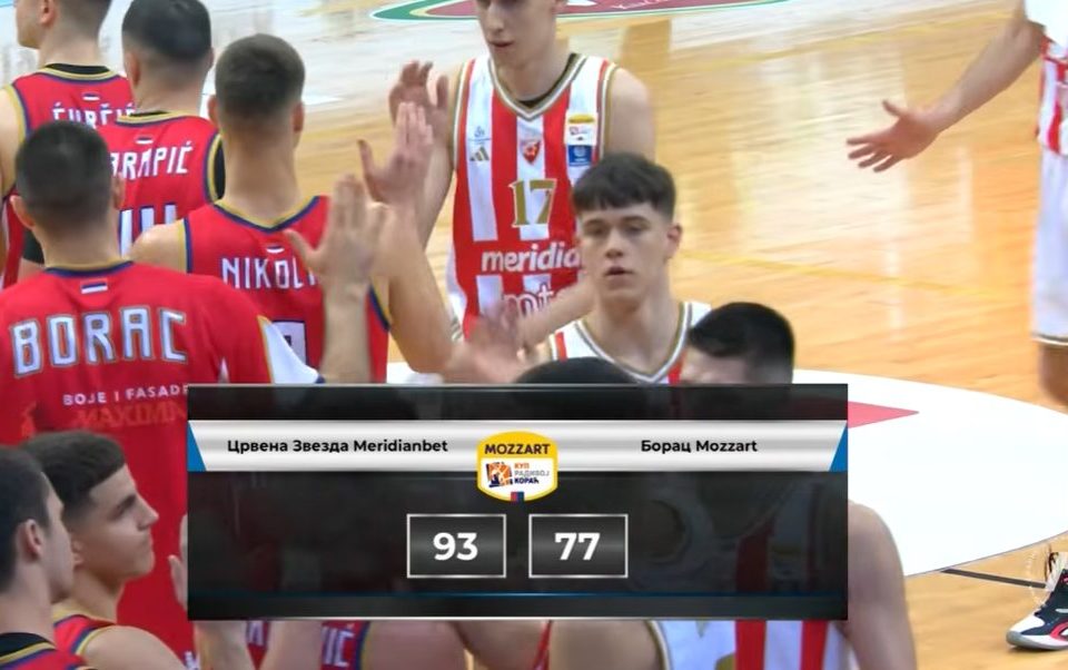 Crvena zvezda u polufinalu Kupa Radivoja Koraća nakon pobede nad Borcem